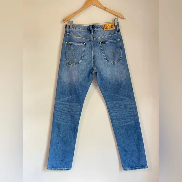 Lee X Smiley men’s Mick comfort tapered jeans size 29x31 In Blue - Picture 6 of 12